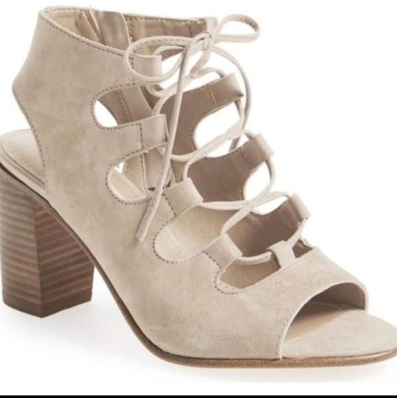 Steve Madden Women Nilunda Lace Up Suede Heels shoes sz 11B - Picture 2 of 14